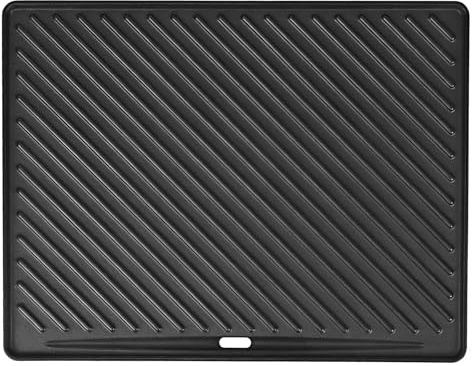 45x35cm Gusseisen Grillplatte für Rösle Videro G4-S, Rösle Allflame Prime 4, Grillpfanne Ersatzteil für Enders Kansas Pro 4,Uniq 4 IK Cruster, Wendeplatte für Napoleon Rogue 525, Prestige 500, 1 Stück