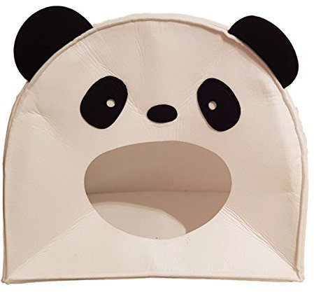 SUPMO Katzenhütte - Panda Design | Der Rückzugsort für Ihre Katze | Katzenkorb als Panda | kuschelig, weicher Filz | Katzenhöhle ca. 40x 40cm