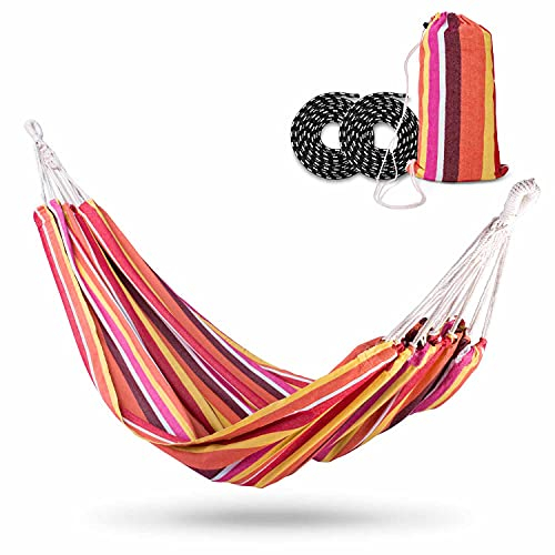 Sofotel Gartenhängematte Hängeliege 160 x 220 cm Malaga Double für Zwei Personen Mehrfarbig 4107