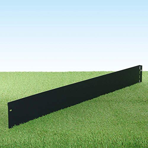 GartenAZ – Rasenkante Metall feuerverzinkt & beschichtet 103x13cm, Nutzlänge 1m - Flexible Rasenbegrenzung aus Stahlblech für Rasen- & Beetabgrenzung - Beeteinfassung Kante robust & langlebig