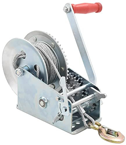 vidaXL Cabestrante Manual con Capacidad Carga Herramientas para Taller Manipulación Materiales Industriales Grandes Pesados Izado Subida Obras 1360kg