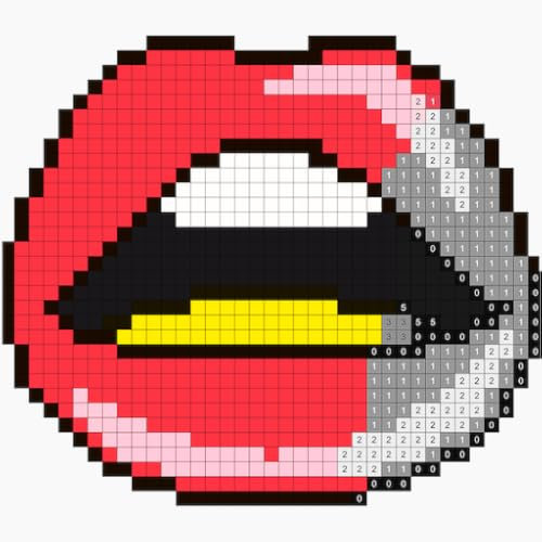 Beauty Pixel Art - Girls Paint by Number, Sandbox Coloring Pages