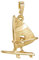 MATERIA Surfer Schmuck Herren Damen Windsurf Anhänger für Halskette Silber 925 mit Gold vergoldet KA-478