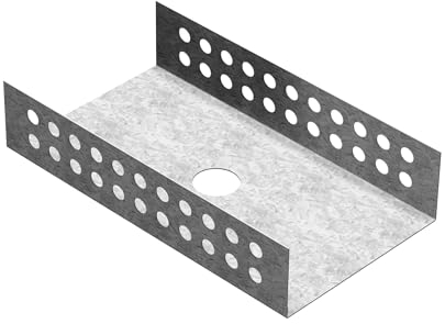 LUX ELEMENTS Accessoires de montage pour le raccordement de panneaux de construction entre eux, 80 mm, en forme de U, (sachet de 4 pièces) MONT-UNI 80 LMONZ1110, argenté
