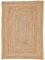 carpetfine Juteteppich Nele Beige handgewebt aus Jute 200x250 cm | Moderner Naturfaserteppich im Boho Style für Wohnzimmer, Küche und im Flur