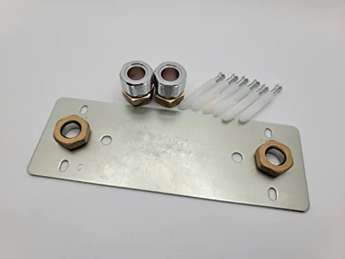 Excel Home Easy Shower Fixing Plate System for Strong Valve Connections and Leak-Free Installations (Concealed 150mm Plate) Thermostatic Bar Mixers (1)