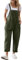 YESNO Women's Dungarees Loose Casual Plus Size Lightweight Sleeveless Overall Long Jumpsuit Playsuit Trousers Pants Dungarees (XL PV9UK Ash Green)