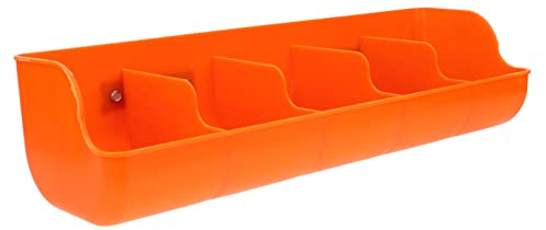 Angoily Futtertrog- Eimer- Kunststoff- Fachzaun- Feeder für Bauernhof Vieh Und Haustiere 5- Kompartiment