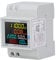 Multimetro su Guida DIN Multimetro con Display LCD AC 250V a 450V Multimetro Monofase Multifunzionale Misuratore di Corrente di Tensione di Alimentazione Digitale con Trasformatore