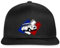 Spreadshirt Citroën 2CV Ente Französische Flagge Snapback Cap, One Size, Schwarz/Schwarz