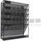 Zeitschriftenhalter Wand, 40,8 x 32,5 x 11 cm Zeitschriften Wandhalter,Zeitungshalter Wand 5 Etagen A4 Querformat Prospekthalter mit Klebehaken, Metall Netz Aufhängen Briefhalter Wand Document Halter