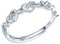 MicLee Damen 925 Sterling Silber Ring Herz Eheringe Verlobungsring Trauringe Partnerring Verstellbare Valentinstag Weihnachten Geschenke für Frauen Freundin