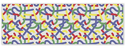 mubusi Vinyl Teppich Mehrfarbig 50x150 cm - Küchenbodenmatte - rutschfest und Flammhemmend - Großer Teppich - PVC-Teppiche - Teppich Wasserfest - Wohnzimmer Deko - Langläufer