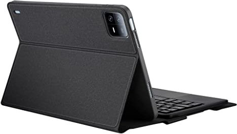 HLTOOP Keyboard Case for Xiaomi Pad 6/6 Pro, Detachable Wireless Keyboard with Touchpad, PU Leather Case