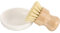 Veemoon Scrub with Ceramics Holder Kitchen Wooden Cleaning Scrubbers Set Palm Pot Dish Brush for Bathroom Sink Washing Cast Iron Pan