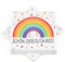 30 Stück Servietten Regenbogen, Regenbogen Servietten für Taufe, Kinder Geburtstag, Mädchen Babyparty, Konfirmation Kommunion Tischdeko, Regenbogen Party, 33 x 33 cm