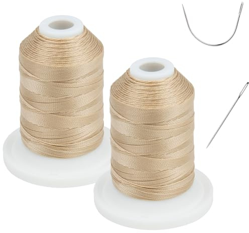Résistant aux UV – Simthread 100% polyester – Fil lié Tex 69 (12 wt) – 227,4 m x 2 bobines NP-Buff
