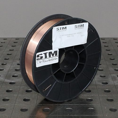 STM Der Meisterladen Schweißdraht SG2 5k kg Stahl verkupfert Ø 0,8 oder 1,0 mm CO2 G3Si1 MIG MAG, Größe: 1,0 mm