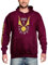 Elbenwald Harry Potter Goldener Schnatz Hoodie für Herren Damen Unisex Baumwolle rot - M