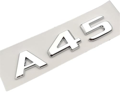 BOJOUL Emblem Auto Aufkleber, für Mercedes A45 AMG W176 W177 Metall-Emblem-Aufkleber Buchstaben Emblem-Schild Buchstaben Abzeichen-Zubehör,B