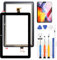 LADYSON Touchscreen für Amazon Kindle Fire HD8 2022 12. Gen Digitizer für Amazon Kindle Fire HD8 Plus 12. Generation 2022 Touchscreen Glas mit Reparaturset (schwarz, nicht LCD Display)