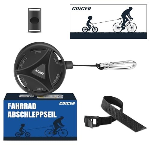 COICER Fahrrad Abschleppseil Kinder, 2M Fahrrad Traktionsseil, Eltern Kind Zugseil Abschleppseil Fahrrad Kinderfahrrad für Kinder MTB Bike Abschleppsystem