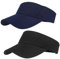 Sun Visor Cap,2Packs Women Ponytail Baseball Cap for Women and Ladies,Long Peak Thicker Sweatband Adjustable Hat for Golf Cycling Fishing Tennis Running Jogging Visor Hats for Men(Black,Grey)