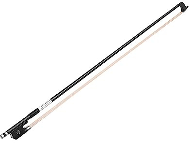 COMETX Violoncello Bogen 4/4 Cello Violoncello Bogen gut ausbalanciert Kohlefaser Rundstab Ebenholz Frosch Weiß Rosshaar Celloteile Zubehör