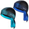 YANIKY Sports Bandana - Atmungsaktiv Kopftuch Herren - Bandana Cap Damen Durag Laufmütze Turban Herren Sommer Fahrradmütze Kopftuch für Radfahren Reisen Laufen Fitness (Blau+Blaugrün)