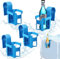 Pool Getränkehalter, 4 Stück Poolrand Getränkehalter aus Kunststoff, Multifunktionaler Poolside Cup Holder, Poolside Dosenhalter, Pool Becherhalter zum Abstellen von Getränken und Gegenständen