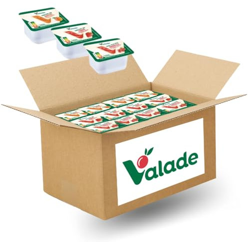 VALADE | 60 barquettes de confiture et gelée : abricot,fraise,groseille | doses individuelles de 30g