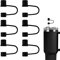6pcs Couvercles de Paille Silicone pour Stanley Tasse 30 et 40 oz, 10mm Couvercles de Paille Anti-Fuite Embouts de Paille Couvercle Paille pour Stanley Tasse Accessoires (Noir)