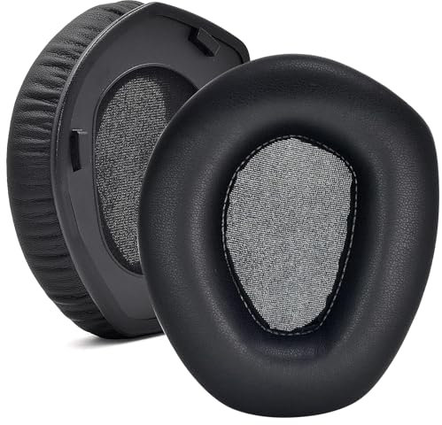 RS165 Ersatz-Ohrpolster, kompatibel mit Sennheiser HDR RS165 RS175 RS185 RS195 Kopfhörern, weiches Protein-Leder, Ohrenschützer, Memory-Schaum, Ohrmuscheln, Reparaturteile, Schwarz