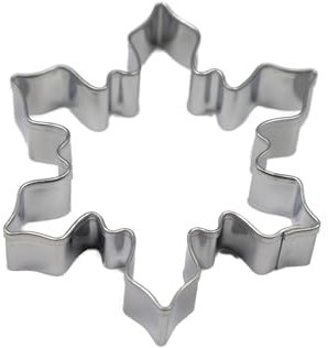 BekkiB - Tagliapasta Fiocco di neve – ca. 6,5 x 5,7 cm – Stampino per biscotti lavabile in lavastoviglie in acciaio inox – Per cuocere biscotti – 7443