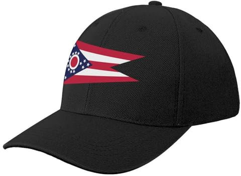 KOSOEII Basecap Ohio State Flagge Baseball Kappe Trucker Cap Mode Strand Bergsteigen Männer Hüte Frauen