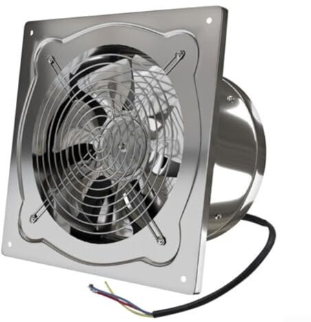 Sleek Design Wall Mounted Exhaust Fan in Stainless Steel for Optimal Airflow