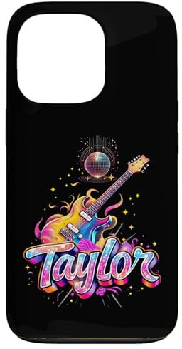 iPhone 13 Pro Taylor First Name I Love Taylor Birthday Girl Groovy 80's Case