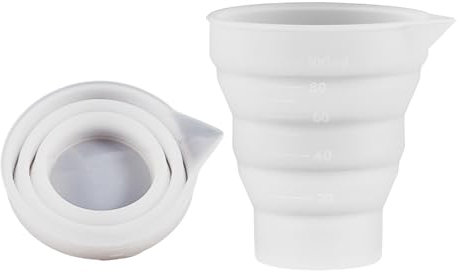 Sfera dosatrice per detersivo liquido, misurino pieghevole in silicone da 100 ml, con segni di graduazione, palla dosatrice riutilizzabile per forno, laboratorio, cucina, lavanderia