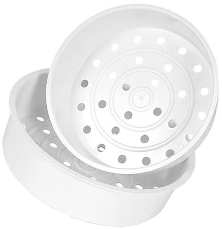 Cabilock 2stücke Dampfkorb Aus Kunststoff Für Küche Dampfgarer Stehend Dampfschale Für Reis Und Gemüse Hitzebeständig Leicht Zu Reinigen