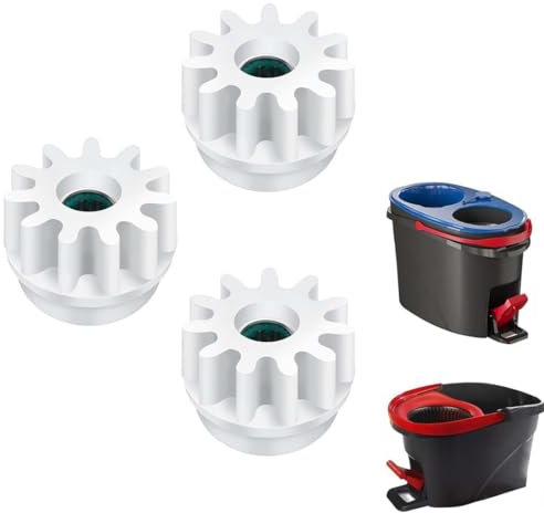 IKOPFLN Set di 3 pezzi di ricambio per Spin Mop, cuscinetto a pedale monodirezionale, Ricambi per mocio, compatibile con mop rotativi Montaggio semplice, per cuscinetto a frizione e kit ingranaggi