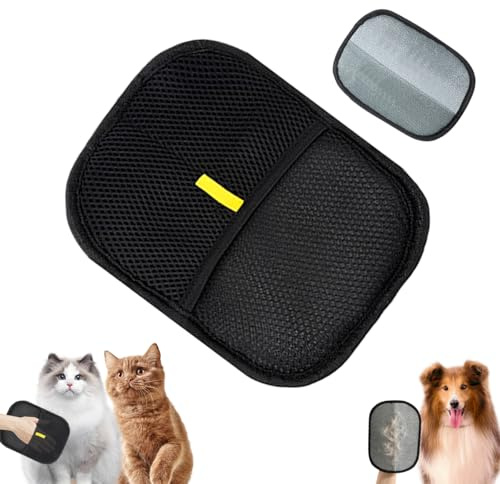QIMMU Fell Magnet Handschuh,Katzenhandschuh,Fellhandschuhe Katze,Katzen Handschuhe Fellpflege,Katzenhaarentferner Handschuh,Pet Hair Remover Glove für Hund und Katze