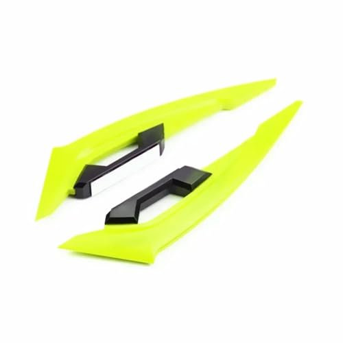 sanehou Motorrad Spoilerlippe 2 STÜCKE Universal Motorrad Frontverkleidung Winglets Seitenspoiler Dynamisch Für Wing Winglet Aerodynamischer Spoiler Für Wing Motorrad Dekoration