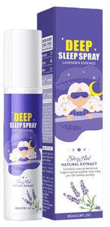 Spray para dormir de lavanda, 85 ml, spray para dormir para ropa de cama y almohadas, spray textil de larga duración con calmante para adultos, ropa de cama dormitorio sofá