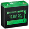 HYSINCERE Batteria al Litio LiFePO4 da 12V 20Ah con Protezione BMS Intelligente e 7000+ Deep Cycle, Batteria Ricaricabile per Camper, illuminazione di Emergenza, Campeggio, Tosaerba e Altri Piccoli