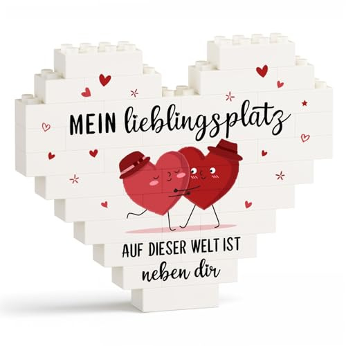 Ich Liebe Dich Geschenke für Frauen Männer, Herzförmige Plakette | Jahrestag Geschenk für Ihn Sie, MEIN Lieblingsplatz AUf DIESER WELT IST NEBEN DIR, Paare Partner Valentinstag