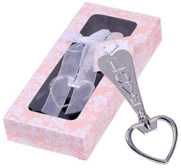 SWETRACE Flaschenöffner mit Kreativem Love Design in Silber Herzförmiger aus Legierung als Party Flaschenöffner für Verlobungsfeiern und Jubiläen