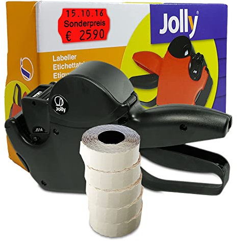 Preisauszeichner Set Jolly S14 inkl. 5 Rollen 26x16 Preisetiketten - weiss permanent | Aufdruck: Sonderpreis mittig | HUTNER