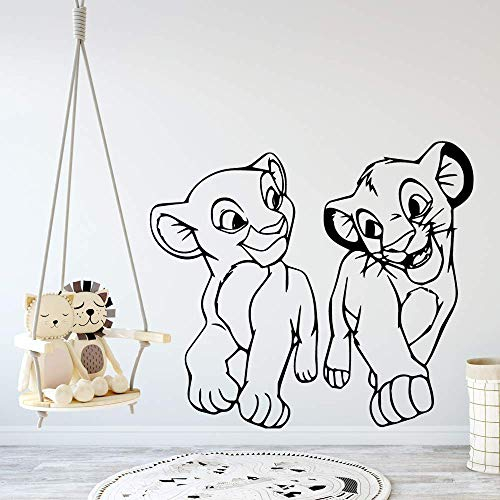 Nette Simba Lion King Abnehmbare Wandtattoo Für Kinderzimmer Wandkunst Aufkleber Schlafzimmer König Vinyl Wandaufkleber L 28 Cm X 31 Cm