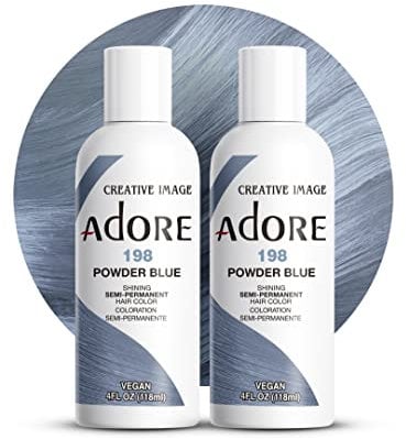 Adore Shining Semi Permanente Cabello Color Polvo Azul (198), 118ml