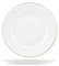 SWEET HOME Assiette Plate en Porcelaine Blanche avec Fil d'or cod.TP00711AU cm 2,5h diam.27 by Varotto & Co.